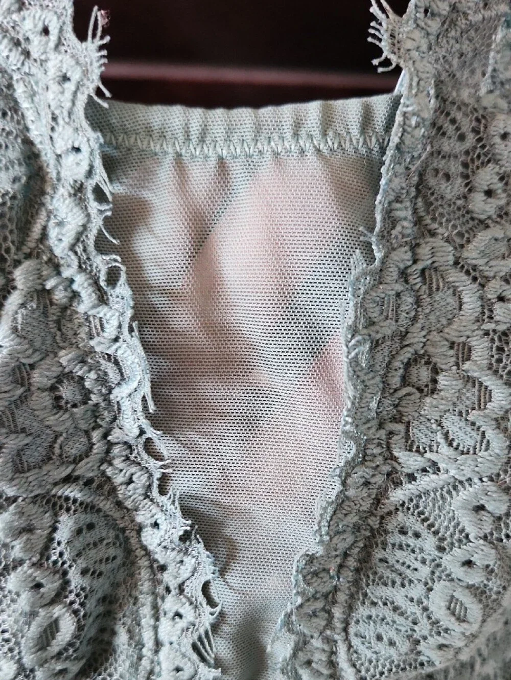 aerie Eyelash Lace Longline Bralette in Palm - Picture 4 of 12